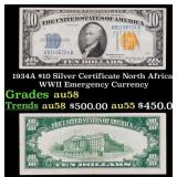 1934A $10 Silver Certificate North Africa WWII Eme