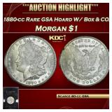 1880-cc Morgan Dollar Rare GSA Hoard W/ Box & COA