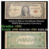 1935A $1 Silver Certificate Hawaii WWII Emergency