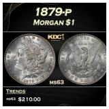 1879-p Morgan Dollar $1 Grades ms63