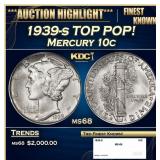 1939-s Mercury Dime TOP POP! 10c ms68 SEGS