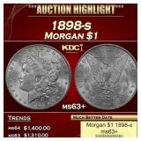 1898-s Morgan Dollar $1 ms63+ USCG