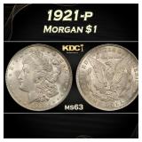 1921-p Morgan Dollar $1 Grades ms63