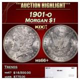 1901-o Morgan Dollar $1 ms66+ SEGS