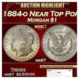 1884-o Morgan Dollar Near Top Pop $1 ms67 SEGS