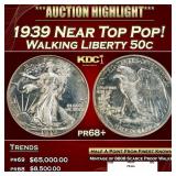 1939 Proof Walking Liberty Half Dollar Near Top Po