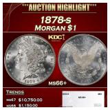 1878-s Morgan Dollar $1 ms66+ SEGS
