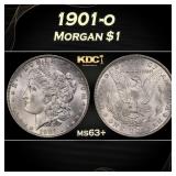 1901-o Morgan Dollar $1 Grades ms63+