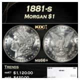 1881-s Morgan Dollar $1 ms66+ SEGS