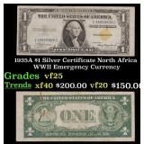 1935A $1 Silver Certificate North Africa WWII Emer