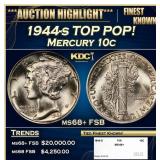 1944-s Mercury Dime TOP POP! 10c ms68+ FSB SEGS
