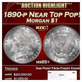 1890-p Morgan Dollar Near Top Pop! $1 ms65+ SEGS