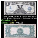 1899 $1 large size Silver Certificate "Black Eagle