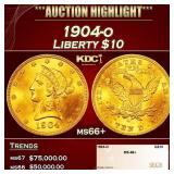 1904-o Gold Liberty Eagle $10 ms66+ SEGS
