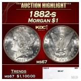 1882-s Morgan Dollar $1 ms67 SEGS