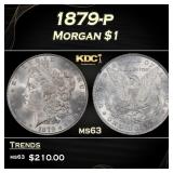 1879-p Morgan Dollar $1 Grades ms63