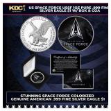 US Space Force USSF 1oz Pure .999 Fine Silver Eagl