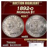 1892-o Morgan Dollar $1 ms65 SEGS