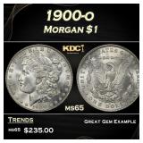 1900-o Morgan Dollar $1 Grades ms65