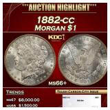 1882-cc Morgan Dollar $1 ms66+ SEGS