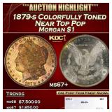 1879-s Morgan Dollar Colorfully Toned Near Top Pop