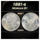 1881-s Morgan Dollar $1 Grades ms62+