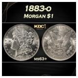 1883-o Morgan Dollar $1 Grades ms63+
