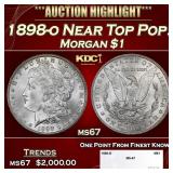 1898-o Morgan Dollar Near Top Pop! $1 ms67 SEGS