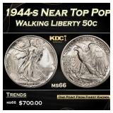 1944-s Walking Liberty Half Dollar Near Top Pop 50