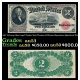 1917 $2 Large Size Legal Tender Note Thomas Jeffer