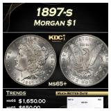 1897-s Morgan Dollar $1 ms65+ SEGS