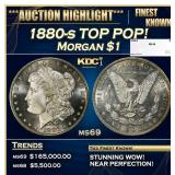 1880-s Morgan Dollar TOP POP! $1 ms69 SEGS