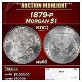 1879-p Morgan Dollar $1 ms66 SEGS