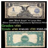 1899 $1 large size Silver Certificate "Black Eagle