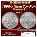 1898-o Morgan Dollar Near Top Pop! $1 ms67 SEGS