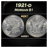 1921-d Morgan Dollar $1 Grades ms62+