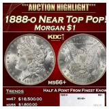 1888-o Morgan Dollar Near Top Pop! $1 ms66+ SEGS