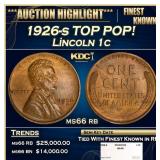 1926-s Lincoln Cent TOP POP! 1c ms66 rb SEGS