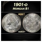 1901-o Morgan Dollar $1 Grades ms63+