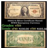 1935A $1 Silver Certificate Hawaii WWII Emergency