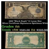 1899 $1 large size Silver Certificate "Black Eagle