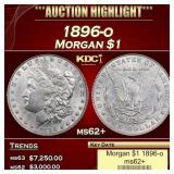 1896-o Morgan Dollar $1 ms62+ USCG