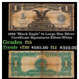 1899 $1 large size Silver Certificate "Black Eagle