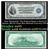 1918 $2 Large Size National Currency "Battleship"