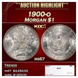 1900-o Morgan Dollar $1 ms67 SEGS
