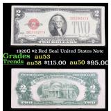 1928G $2 Red Seal United States Note Grades Select