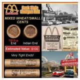 Lincoln Wheat Cent 1c Mixed Roll Orig Brandt McDon