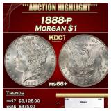 1888-p Morgan Dollar $1 ms66+ SEGS