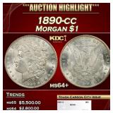 1890-cc Morgan Dollar $1 ms64+ SEGS