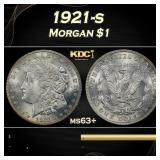 1921-s Morgan Dollar $1 Grades ms63+